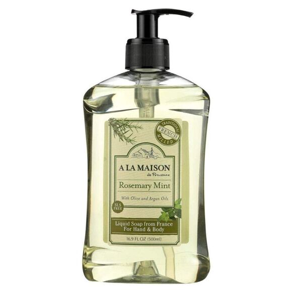 Rosemary Mint Liquid Hand Soap - Triple French Milled Natural Moisturizing - Picture 9 of 11